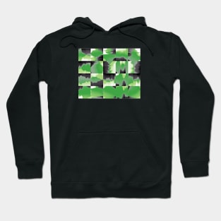 Aromantic Pride Painted Squares Pattern Hoodie